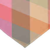 Rustieke Aardse Geometrische Plaid Patroon Warme T Tafelkleed (Gekanteld)