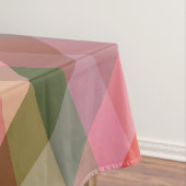 Rustieke Aardse Geometrische Plaid Patroon Warme T Tafelkleed (Voorbeeld)
