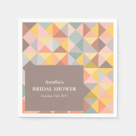 Rustieke Aardse Herfst Neutrale Aangepaste Bruidsb Servet