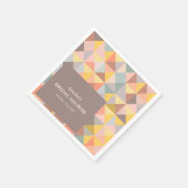 Rustieke Aardse Herfst Neutrale Aangepaste Bruidsb Servet (Hoek)