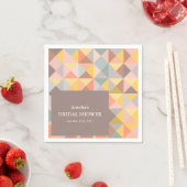 Rustieke Aardse Herfst Neutrale Aangepaste Bruidsd Servet (Insitu)