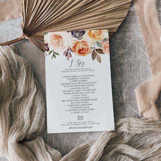 Rustieke Aardse I Spy Foto Scavenger Hunt Spel Flyer