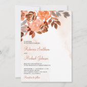 Rustieke Aardse Terracotta Bloemen Alles In Een Hu Kaart (Voorkant)