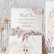 Rustieke Aardse Waterverf Bloemen Huwelijk