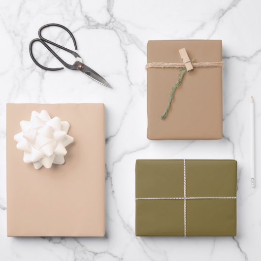 Rustieke Aardse Woestijn Bruine Cadeau Inpakpapier Vel (Voorkant)