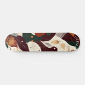 Rustieke Abstract Skateboard met Herfsttinten (Horizontaal)