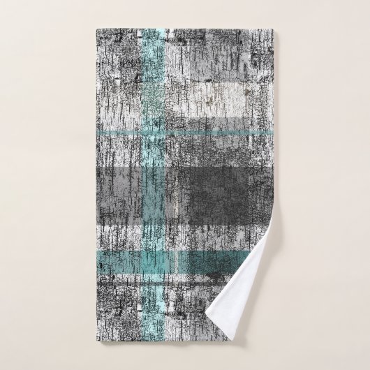 Rustieke Abstracte Berk Plaid Patroon Badhanddoek  Bad Handdoek (Handdoek)