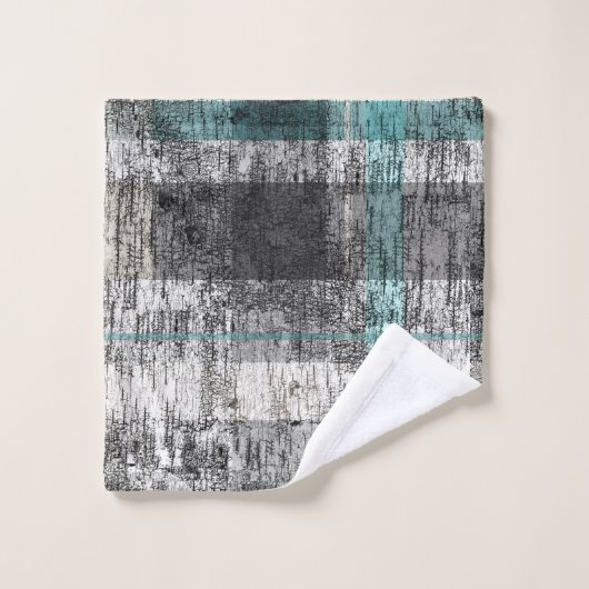 Rustieke Abstracte Berk Plaid Patroon Badhanddoek  Bad Handdoek (Wasdoekje)