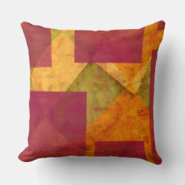 Rustieke Abstracte herfstkleuren Sierkussen