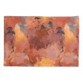 Rustieke Abstracte Waterverf Autumn Art Kussensloop (Achterkant-Links)