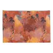 Rustieke Abstracte Waterverf Autumn Art Kussensloop (Achterkant-Rechts)