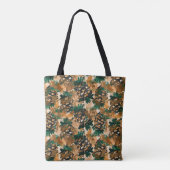 Rustieke Abstracte Waterverf Pinecones Tote Bag (Achterkant)