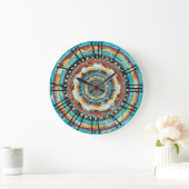 Rustieke Abstracte zuidwestelijke muurklok Grote Klok (Huis)