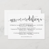 Rustieke accommodaties Info Kaart (Voorkant / Achterkant)