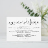 Rustieke accommodaties Info Kaart (Staand voorkant)