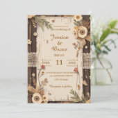 Rustieke achtergrond met verweerde houten gedroogd kaart (Staand voorkant)