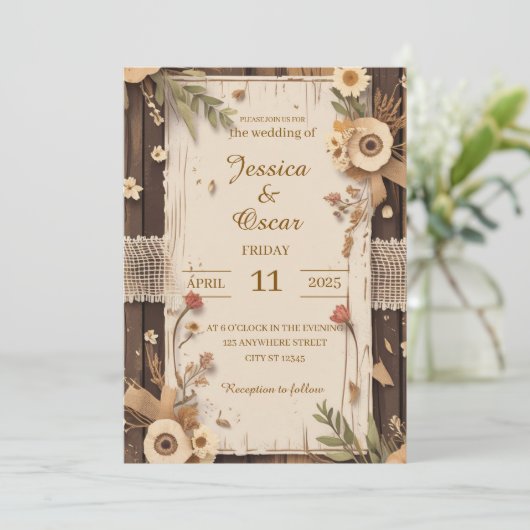 Rustieke achtergrond met verweerde houten gedroogd kaart (Staand voorkant)