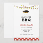 Rustieke achtertuin BBQ afstudeerfeest  Kaart (Voorkant / Achterkant)