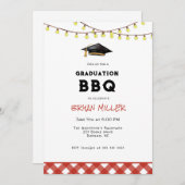 Rustieke achtertuin BBQ diploma-uitreiking  Kaart (Voorkant / Achterkant)