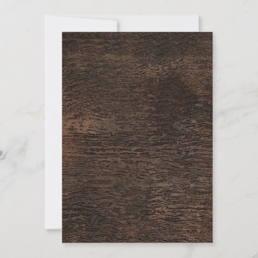 Rustieke achtertuin BBQ zomerfeest Kaart (Achterkant)