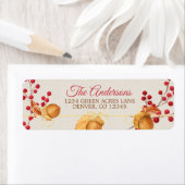 Rustieke Acorn Berry Garland Kerstvakantie Etiket (Insitu)