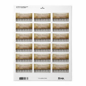 rustieke adresetiketten etiket (Full Sheet)