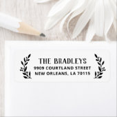 Rustieke adreslabels voor filialen etiket (Insitu)