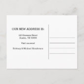 Rustieke adreswijziging Foto Aankondigingskaart (Achterkant)