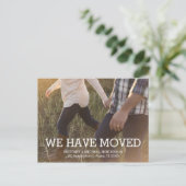 Rustieke adreswijziging Foto Aankondigingskaart (Staand voorkant)