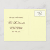 Rustieke adreswijziging Mason Jar Sunflower Aankondigingskaart (Achterkant)