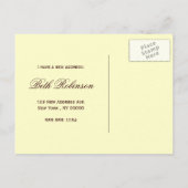 Rustieke adreswijziging Mason Jar Sunflower Ik heb Aankondigingskaart (Achterkant)