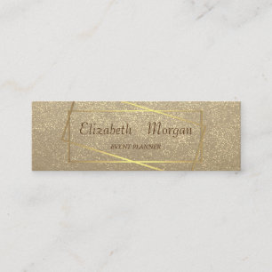 Rustieke Ambacht, Gouden Confetti, Lijst Mini Visitekaartje
