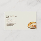 Rustieke ambachtelijke brood bakkerij banketbakker visitekaartje (Achterkant)