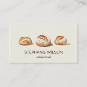 Rustieke ambachtelijke brood bakkerij banketbakker visitekaartje (Voorkant)