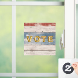 Rustieke Amerikaanse houten plank Raamsticker