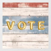 Rustieke Amerikaanse houten plank Raamsticker (Vel)