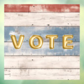 Rustieke Amerikaanse houten plank Raamsticker (Vel 3)