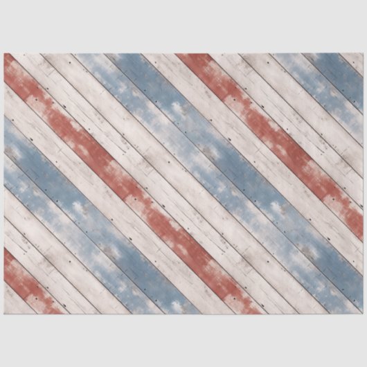 Rustieke Amerikaanse houten plank Tissuepapier (Voorkant)