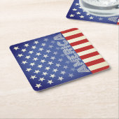 Rustieke Amerikaanse thema onderzetters (Schuin)