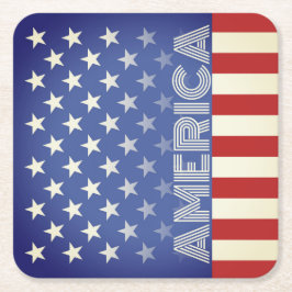 Rustieke Amerikaanse thema onderzetters