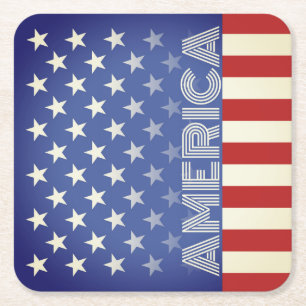 Rustieke Amerikaanse thema onderzetters