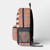 Rustieke Amerikaanse vlag & adelaar gepersonalisee Bedrukte Rugzak (Rechts)