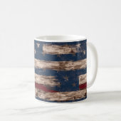 Rustieke Amerikaanse vlag Classic Mok (Voorkant rechts)