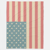 Rustieke Amerikaanse vlag fleece deken cadeau (Voorkant)