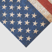 Rustieke Amerikaanse vlag ontkoppelde weefsel papi Tissuepapier (Detail)