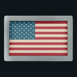 Rustieke Amerikaanse vlag riem gesp<br><div class="desc">Gedempte tinten rood,  blauw en crème geven deze Amerikaanse Flag belt buckle een rustiek,   gevoel. Het ontwerp is van originele kunst.</div>