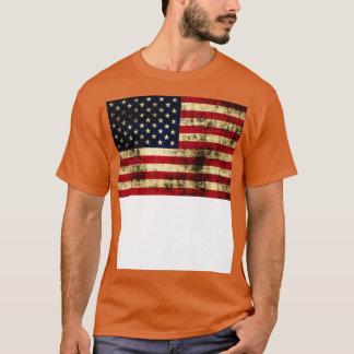 Rustieke Amerikaanse vlag USA Patriottisch T-shirt