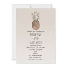 Rustieke Ananas Tropische Hawaïaanse bruiloft