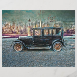 Rustieke Antiek Zwart Oude Aged Auto