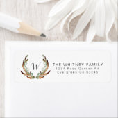 Rustieke Antler Waterverf Etiket (Insitu)